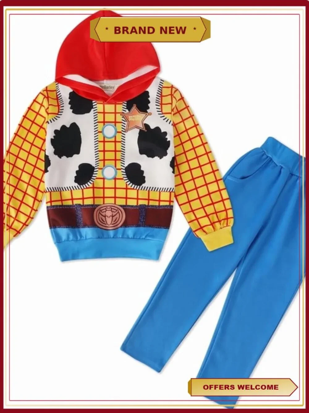 Kids Princess Dress Up Costume Long Sleeve Two-Piece Set Halloween Christmas